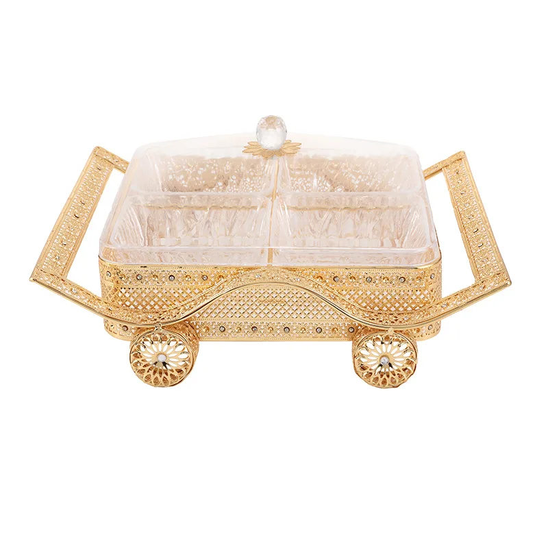 Nordic micro luxury restaurant fruit plate living room tea table table snack plate dried fruit box home decorations