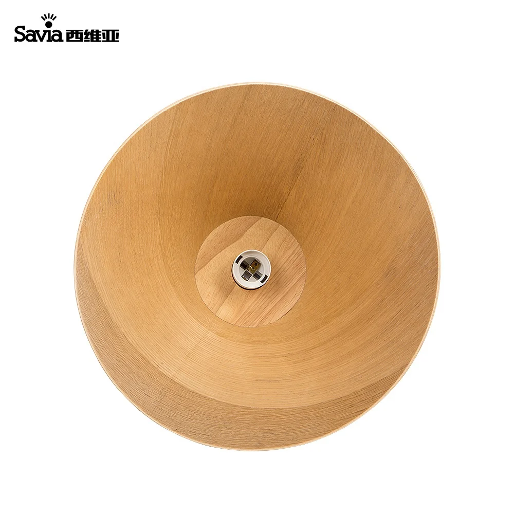 Savia Home Decorative Wood E27 Max.40w Ceiling Chandelier Pendant Light Hanging Lamps Suspension For Restaurant Bar Coffee Shop