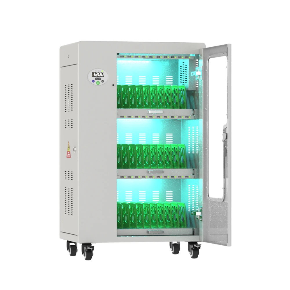 Mobile Phone Notebook Storage Charging Cabinet Trolley Cart