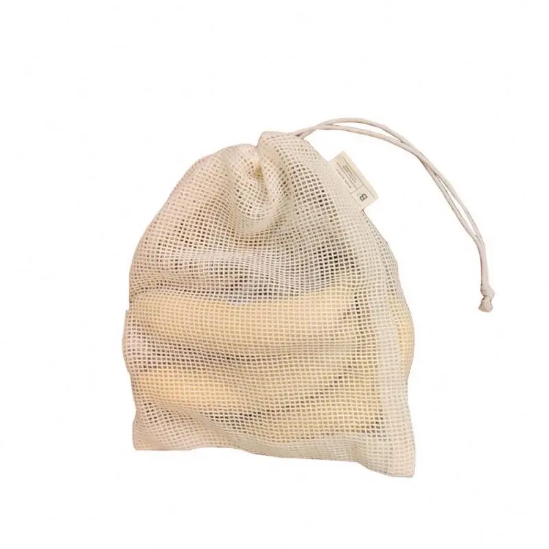 
Small Eco Friendly Gift Pouch Custom Logo Cotton Drawstring Bag 