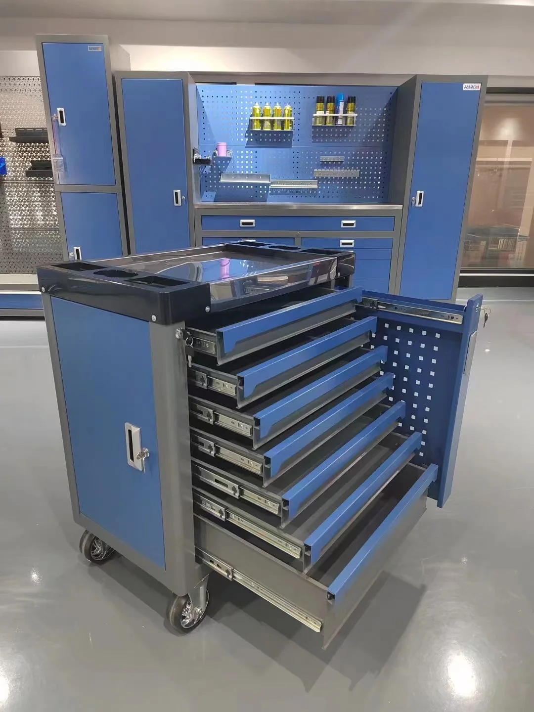 CE 2024 New Design Tool Cabinet/ Chect/ Trolley/ Cart Auto Repair Tool Sets Box With 202 Pcs Mechanic Tools