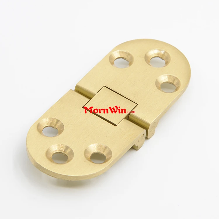 Solid Brass Hinges Drop Front Desk Drawer Butt Hinge for Table  Machine Doors Folding Table with Screws