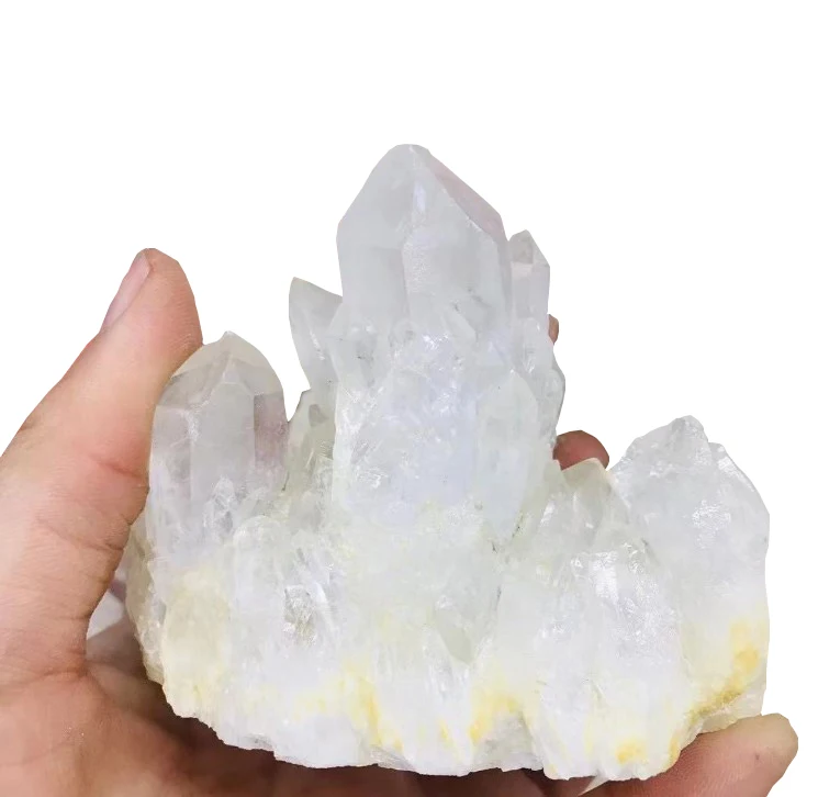 Wholesale healing natural rock clear white quartz crystal clusters White Pineapple Crystal Cluster