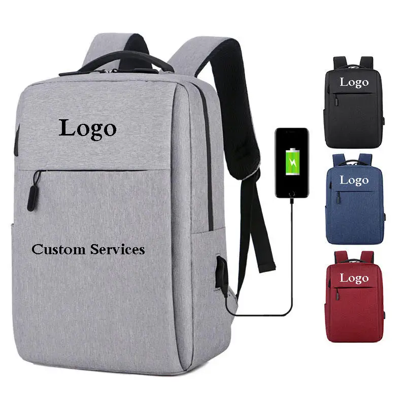 Low Price Custom Your Logo  Laptop Backpack Bag School Bags Trendy Backpack Low MOQ Smart USB Business For College Girls Mochila