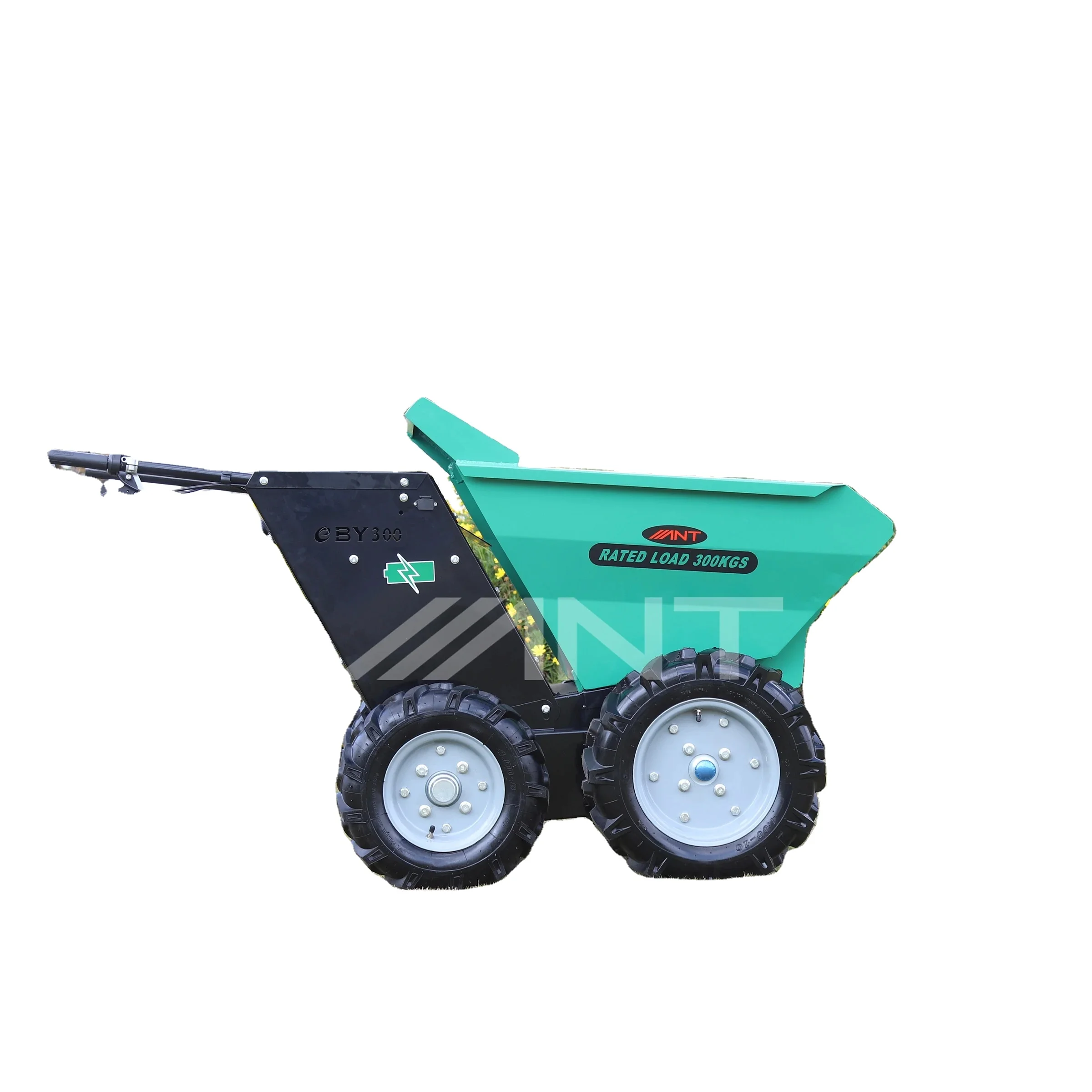 ANT 4 WD Hand Wagon Dumper Small Electric Front End Loader Wheel Barrow Power