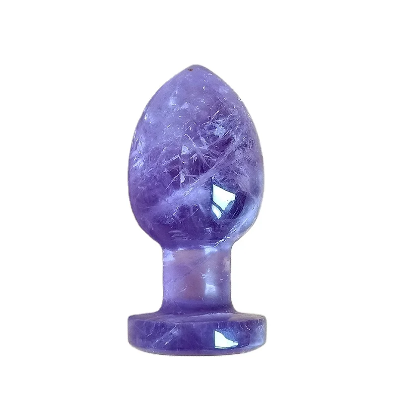 high quality natural rose quartz crystal stone amethyst plug kegel yoni eggs for verginal exercise