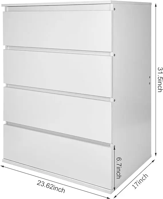 4 Drawer Dresser for Bedrooms, Storage Chest of Drawerchest of drawers
