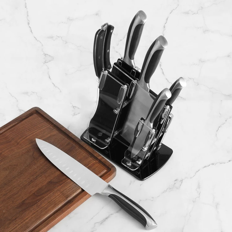 Лезвие ножей Nes из немецкой высокоуглеродистой стали набор кухонных для шеф-повара с ажурной ручкой