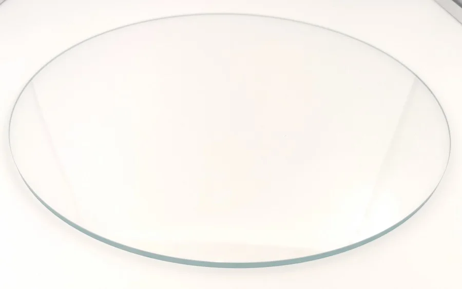 INT Tableware 2020 wholesale cheap flat tempered glass charger plates clear wedding plates