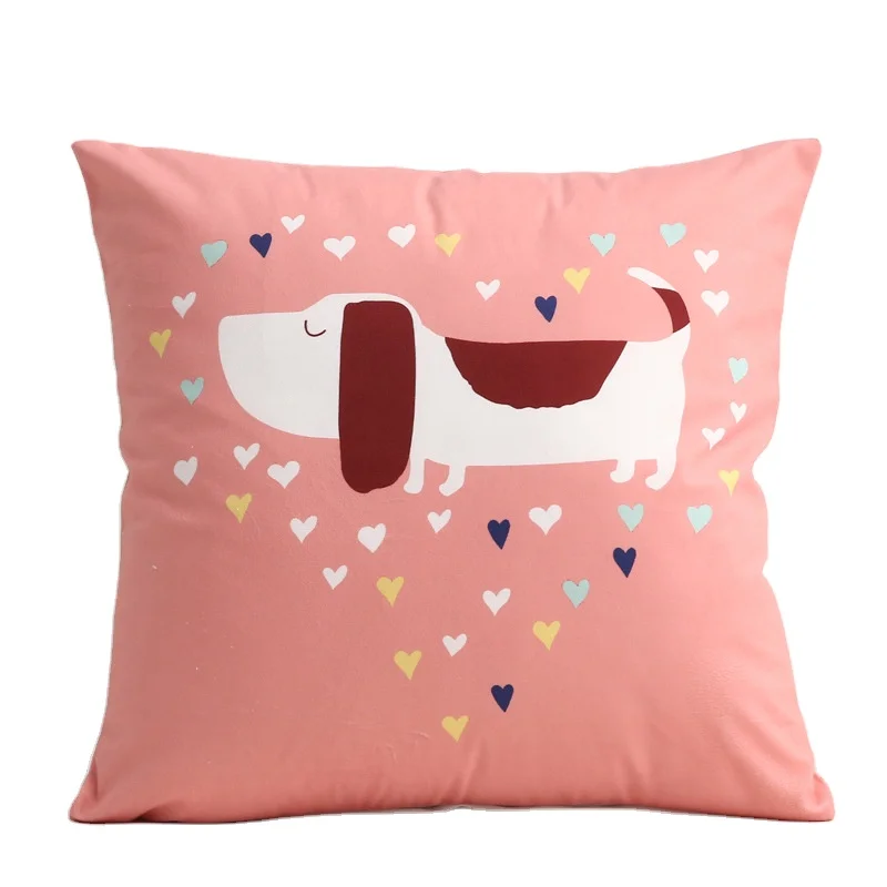
Manufacturer Wholesale Custom Canvas Throw Pillow Cover To Teen Girls 