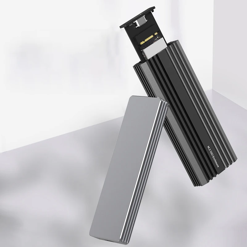 Портативный внешний жесткий диск M.2 с двойным протоколом SSD Поддержка NVMe NGFF SATA M/B Key 10Gbs корпус твердотельного диска