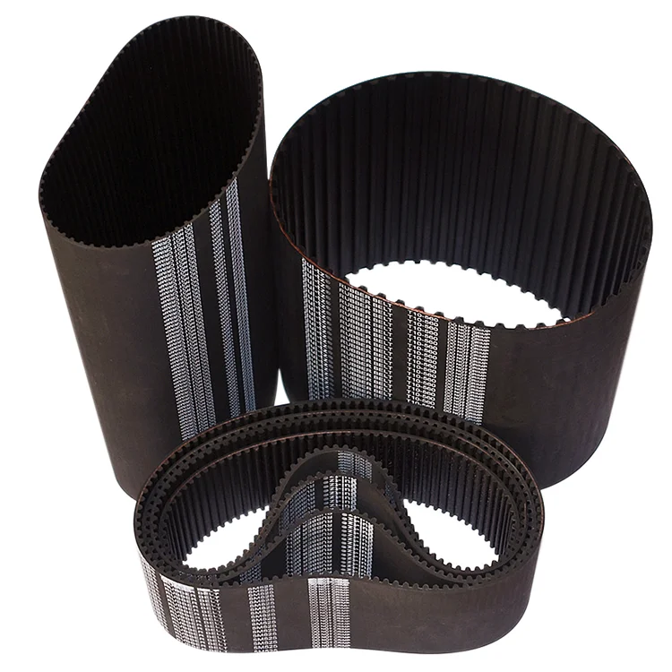 OEM ODM custom industrial single-sided toothed belt black rubber synchronous belt S5M synchronous belts and pulleys
