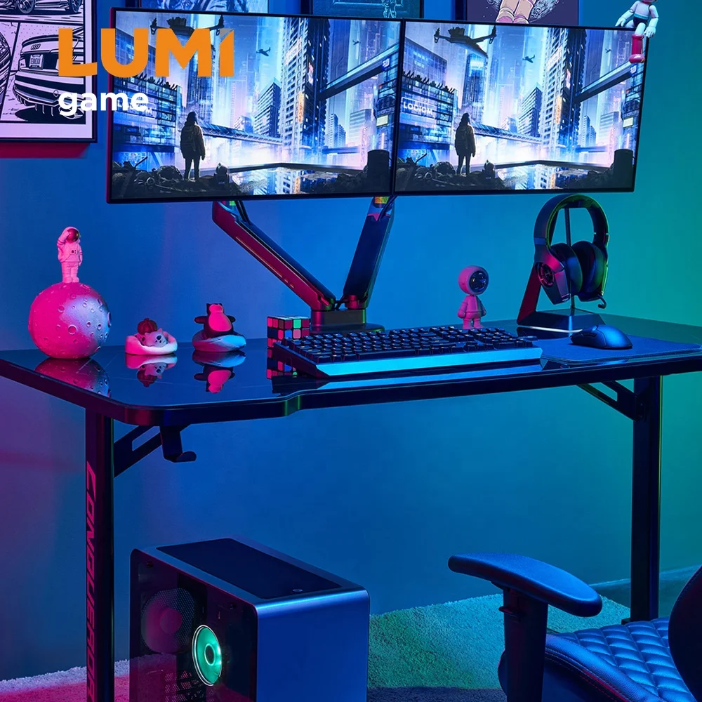GMD03-1 Conqueror игровой стол с RGB подсветкой горячая Распродажа компьютерный современный оптом