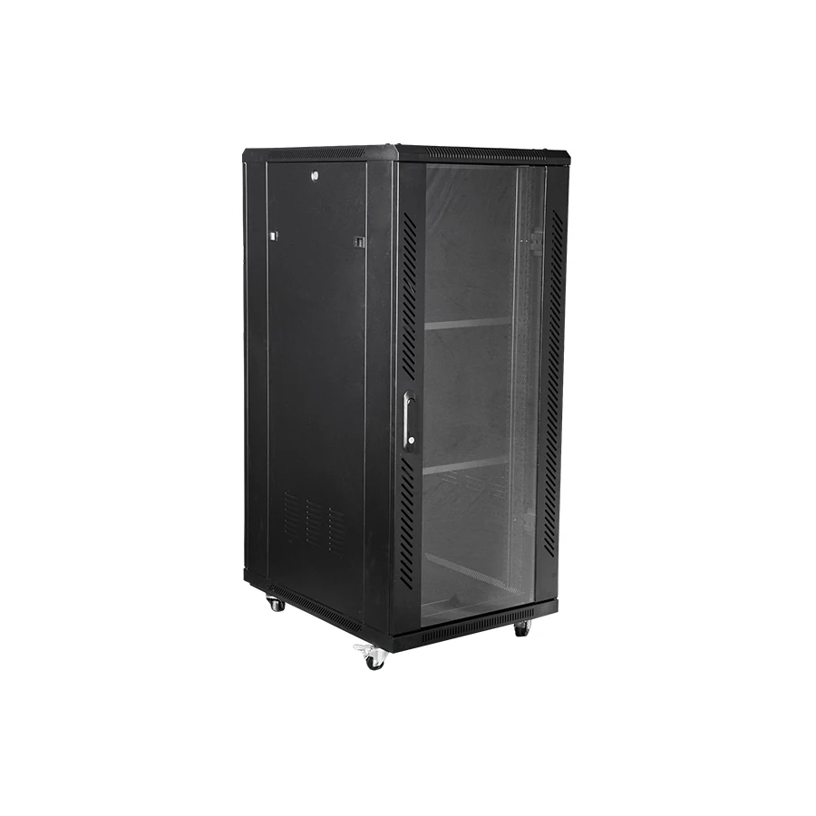 Front glass door with vented door frame 19' Network Rack Mount Cabinet