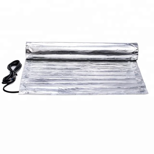 Double Conductor Aluminum Foil Heating Mat  underfloor carpet Concrete wooden floor heating mat