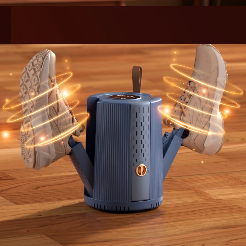 Winter NEW 4 Heating Rods Smart Slipper Heated Sock Dryer Two Modes Foldable Timer Electric UV Boot Ski Shoes Dryer