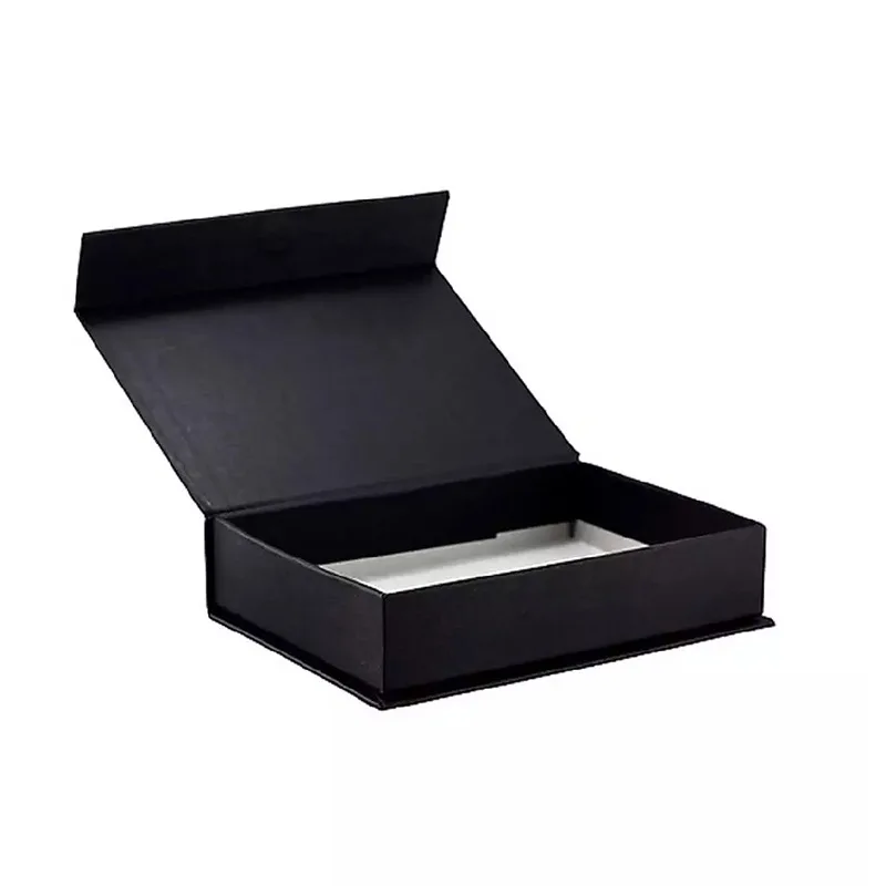 Hot Custom Logo Wholesale Luxury Black Magnet Paper box Wigs Clothing Carton Folding Magnetic Gift Box Packaging Paper Boxes
