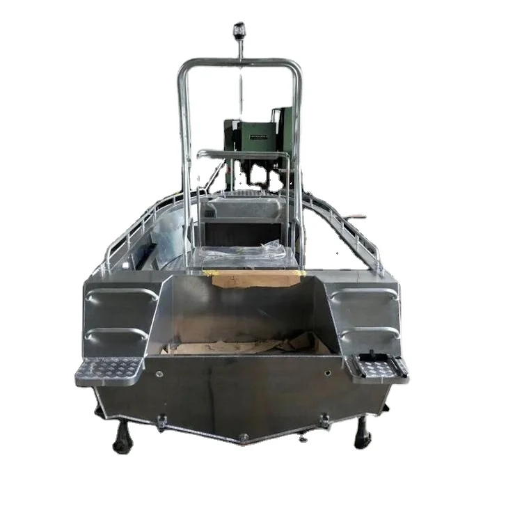 8.50m Center Cabin Aluminum Landing Craft With Strong Crane