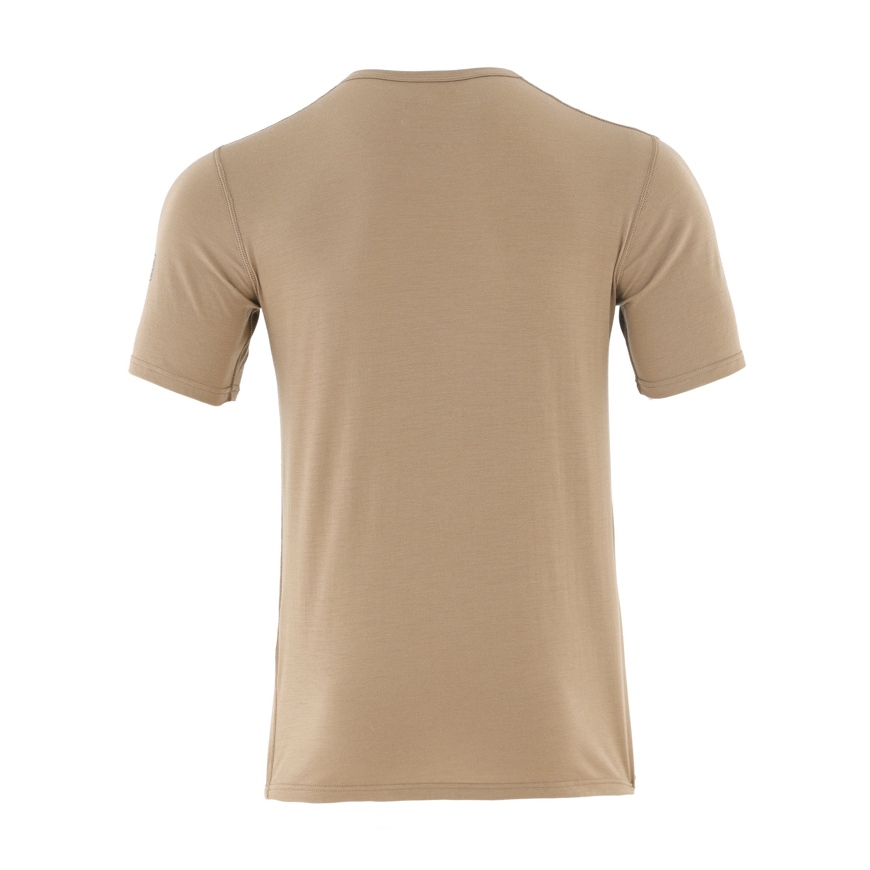 High Quality Wholesale Men Normal 100% Merino Wool SS Crew Neck Top