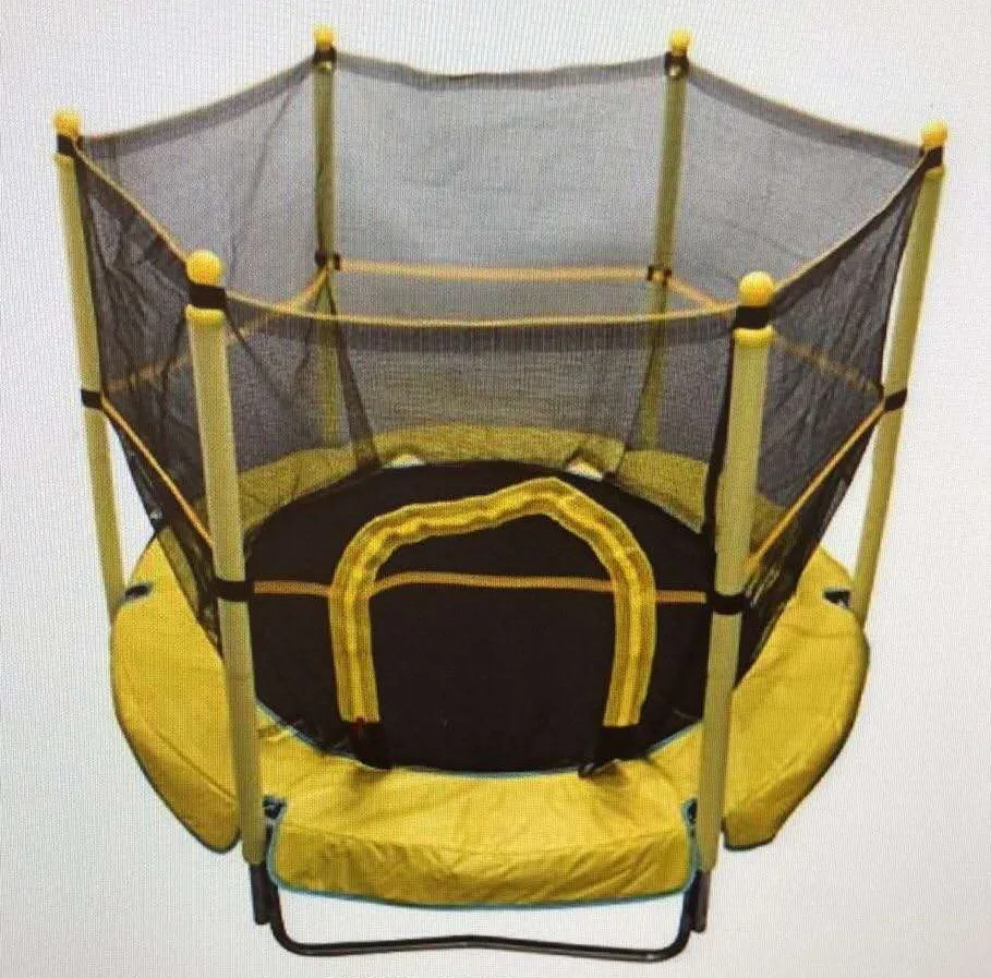 trampoline Profession gymnastics indoor outdoor hexagonal fitness trampoline kids fence trampoline