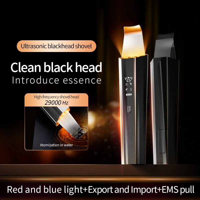 Ultrasound Portable Sonic Beauty Machine Ionic Peeling Facial Skin Scrubber