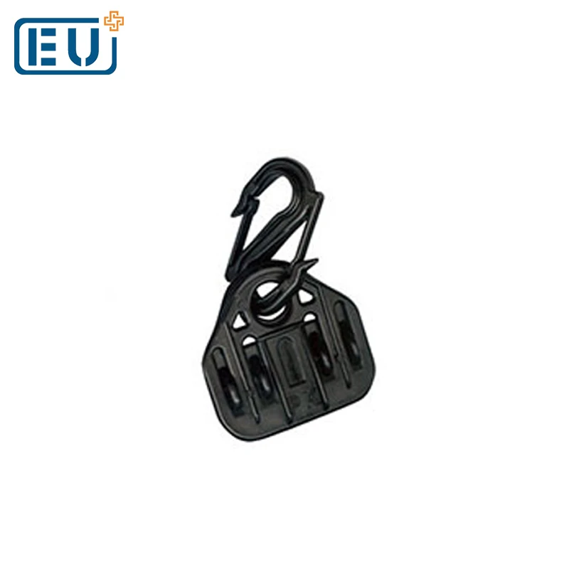 Agriculture plastic locking s hook plastic injection clip black circle plastic clip shade net cloth clamp