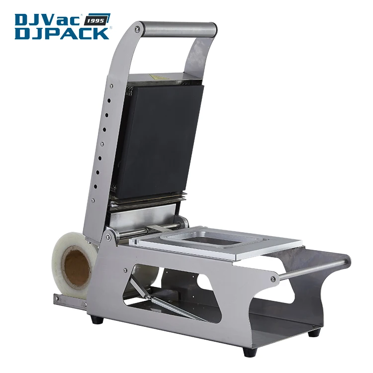 DS-1E мясные Упаковщик лотков с электрическим подогревом ручной лоток запайки упаковочная машина