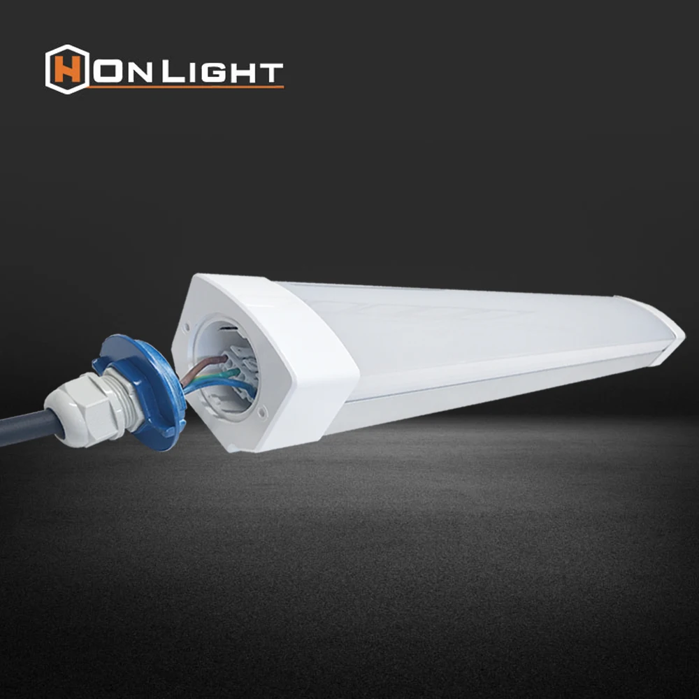 40W 3F Hanging Fluorescent IP66 90cm Led Tunnel Light Waterproof Sauna Light Fixtures For Indoor Warehouse