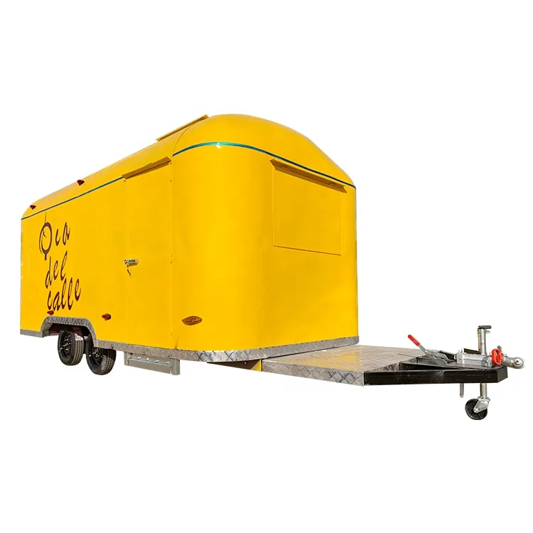  Прицеп для пищевых продуктов Airstream грузовик из нержавеющей стали тележка закусок гамбургеров кофе