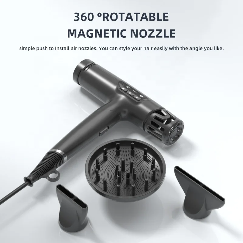 High Quality Portable Negative Ion Nozzle Brushless Motor Cold Air Hair Dryer