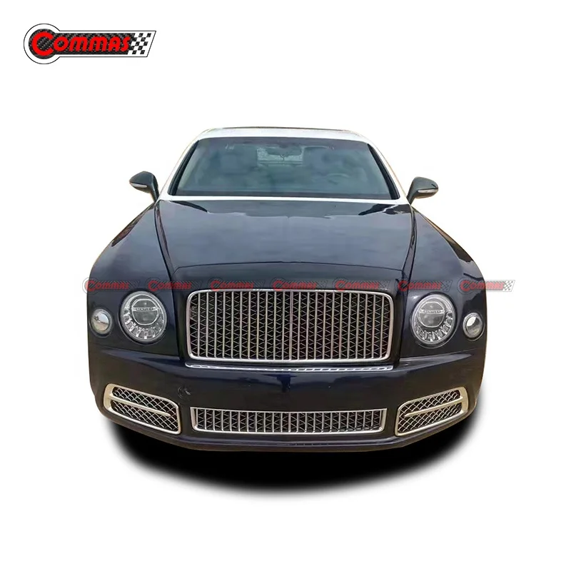 Upgrade New Style Fiberglass Front Bumper Grille Engine Cover Side Fender Headlight Taillight Body Kit For Bentley Mulsanne