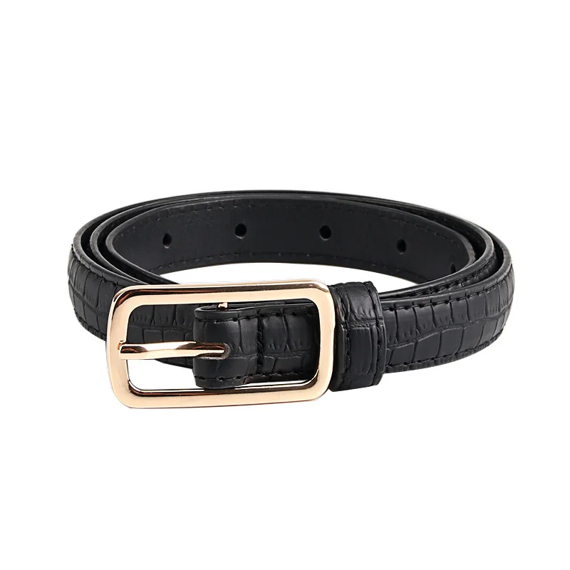 2cm wide PU Leather thin Belt for Women