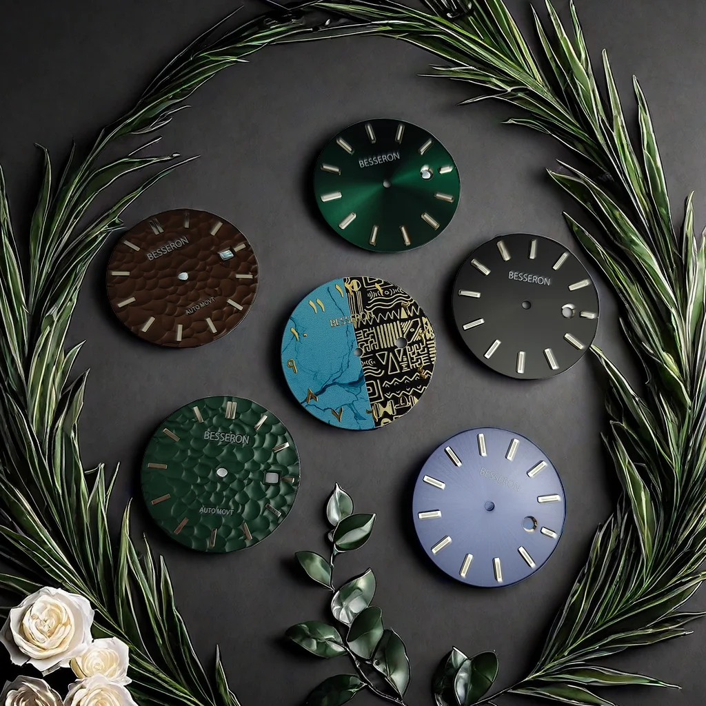 Custom Watch Dial Marker Guangzhou Blank Watches Face Dials Parts OEM Logo Luminous Nh35 Nh36 Watch Dial Supplier