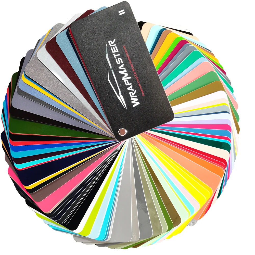 TSAUTOP samples book set New Style Removable Wrapping Film Vinyl Car Wrap Design Vehicle Sticker