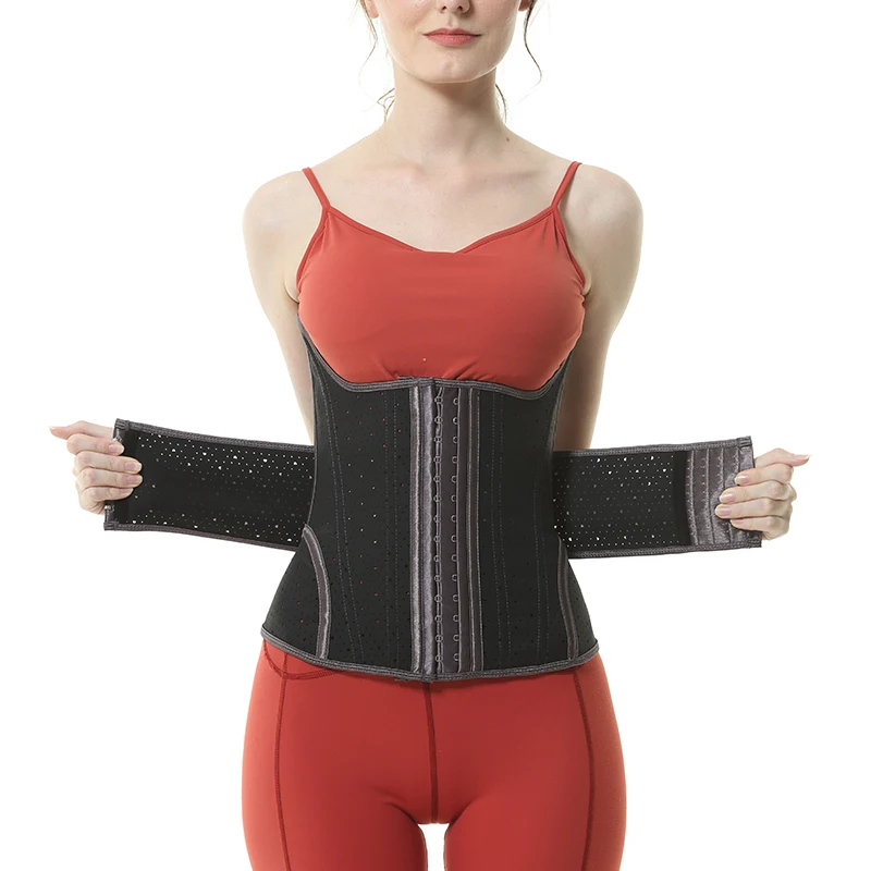 Compression Steel Bone Fat Burning Latex Waist Trainer Shaper For Gym Good Quality Women Slimming Corset