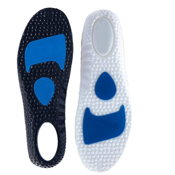 Silicone Orthopedic Soft Elastic Sneakers Insoles Sport  & comfort Running Breathable Shock Absorption sports insoles for shoes