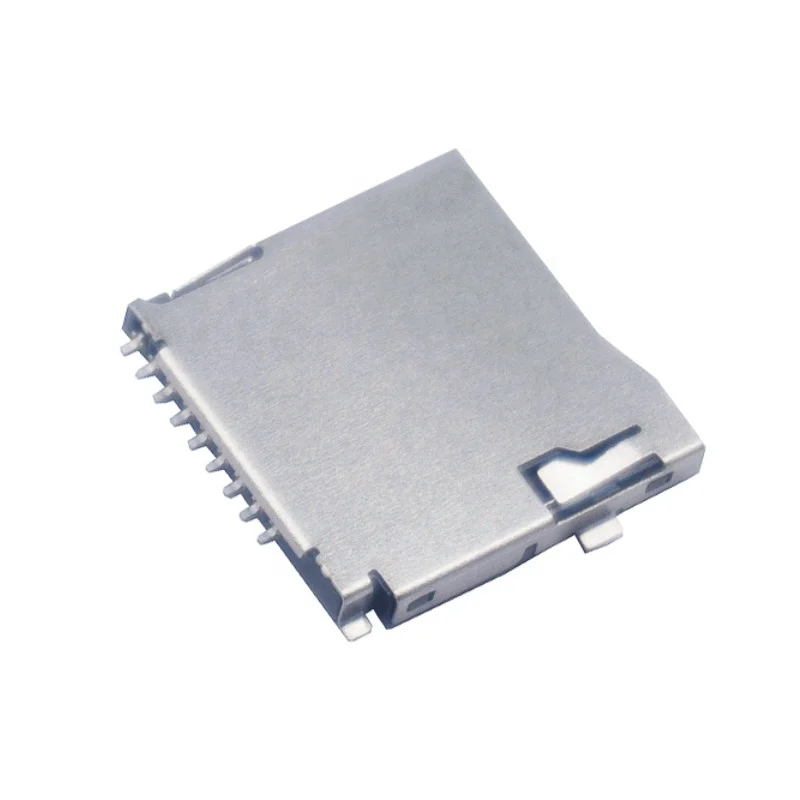 factory supplier 8 plus 1 pin SMT Push type Micro SD card holder connector