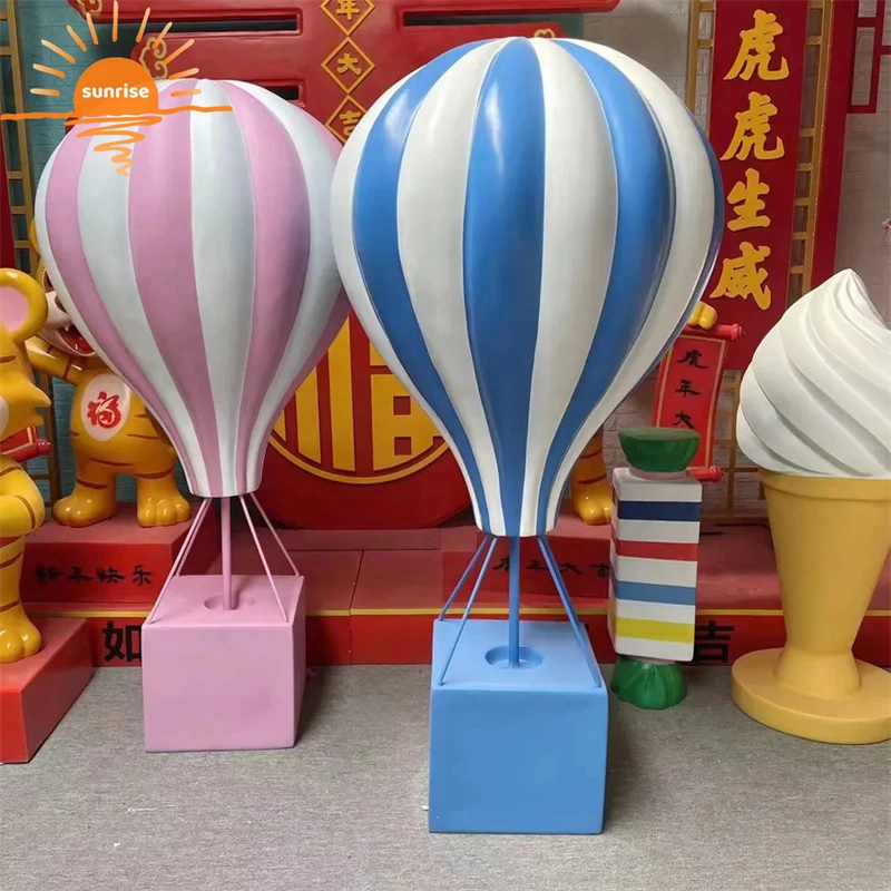 Christmas outdoor candy cane props Fiberglass resin lollipop donuts doughnut sculpture for store shop decoration