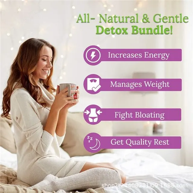 28-Day Detox Slim Flat Tummy Organic Teatox Diet Tea with Vitamins Green Herbal Tea in Dried Style for Adults Weight Loss Tea