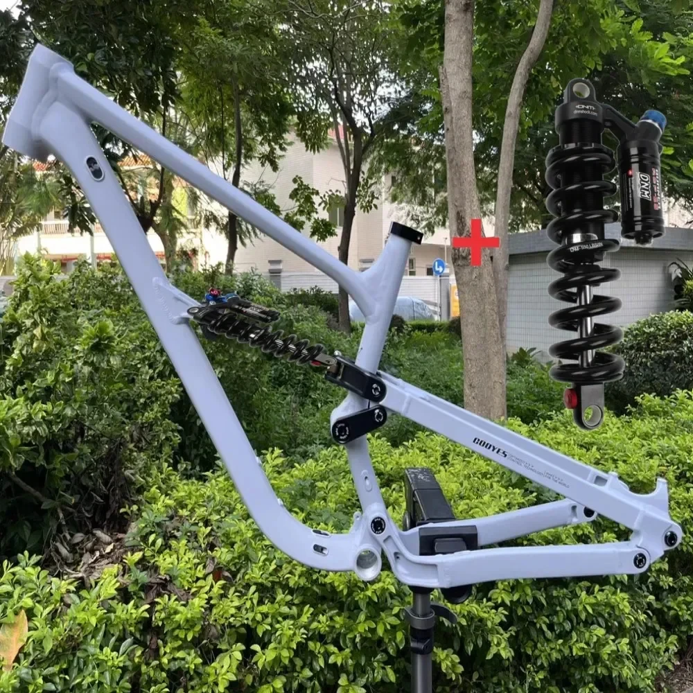 Customize 27.5/29in 148*12mm Thru Alxe Bike Frame Downhill Full Suspension Soft Tail Aluminum Alloy Frame
