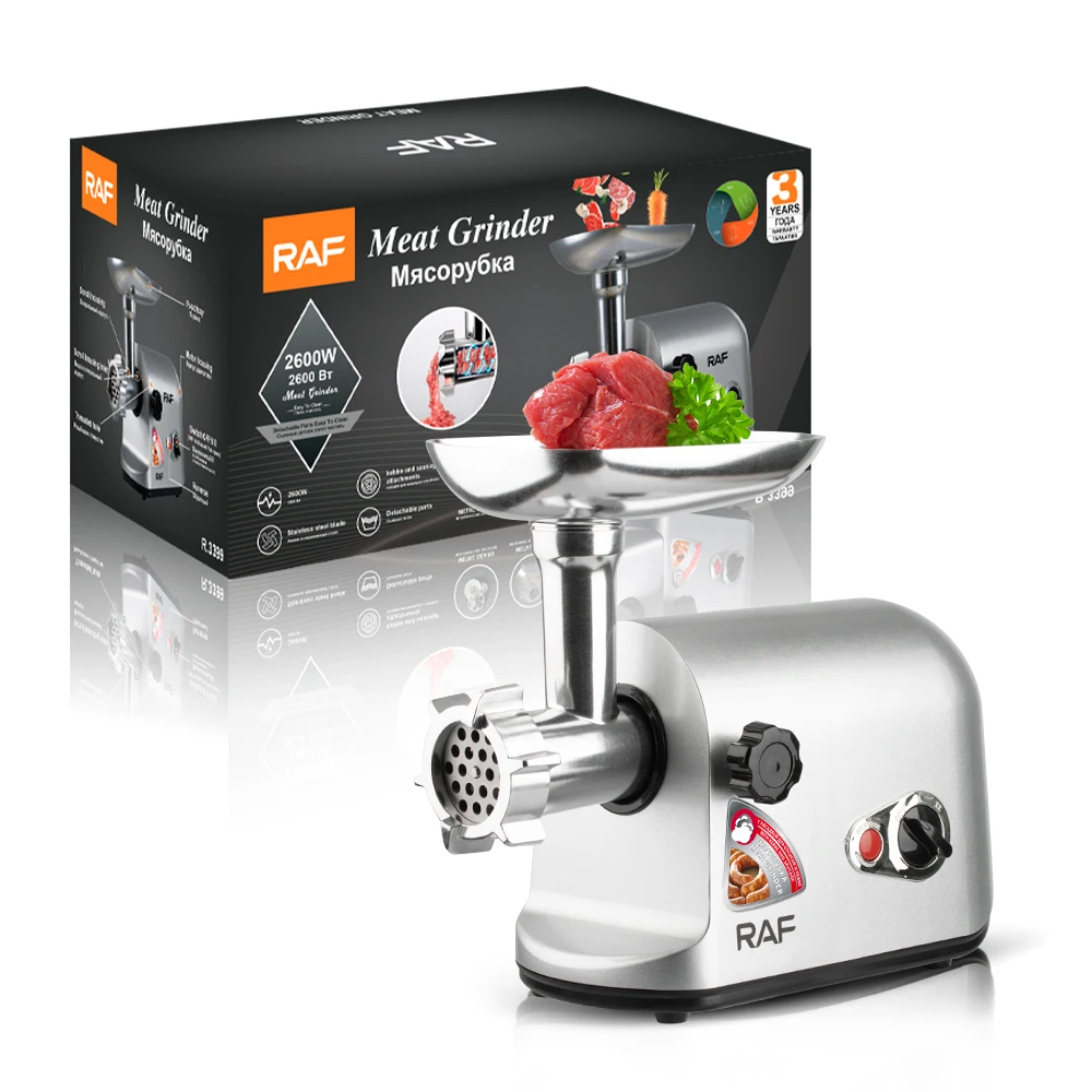 RAF Upgrade Multi-function Commercial High Power Meat Grinder Self Sharpening Blade Electric Meat Grinder