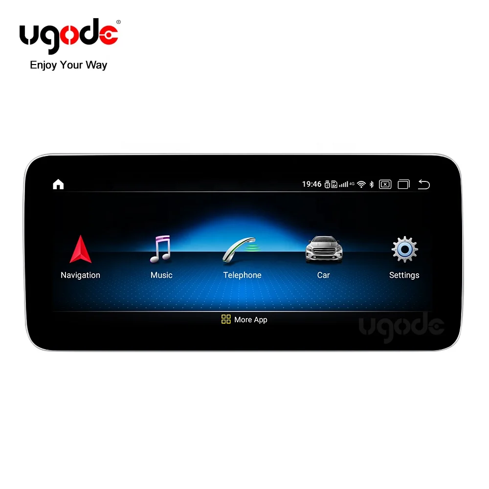 
Ugode W176 X156 X117 C117 GLA A CLA Android 10 Qualcomm screen 4+64G Car Multimedia Player Stereo for Benz with 4G network 