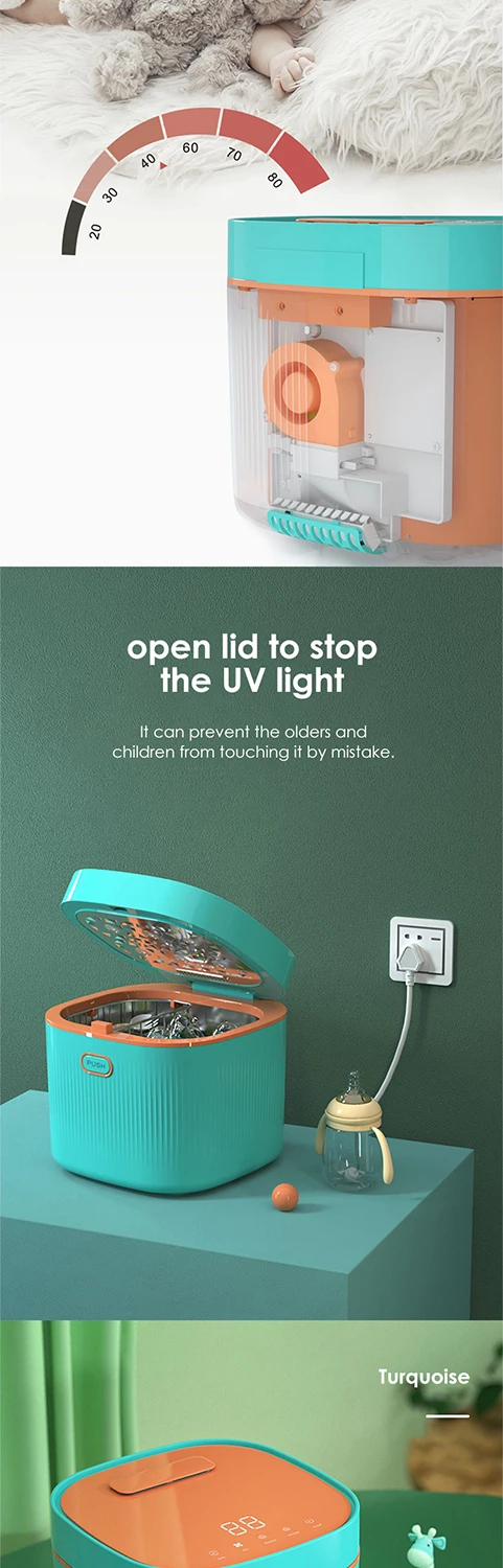 9L multi function  baby pacifier bottle towel tableware toy dry cabinet sterilizer