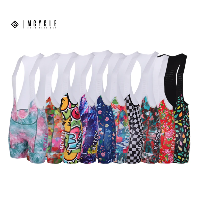Mcycle Custom Cycling Shorts Ropa De Ciclismo Cyclists Women Biker Short Cycle Clothes Print Cycling Bibs Shorts