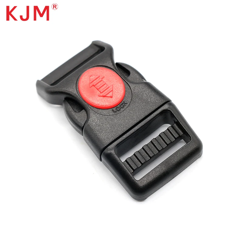 KJM Factory custom logo pet collar buckle Adjustable plastic quick side release buckle Dog collar plastic buckle