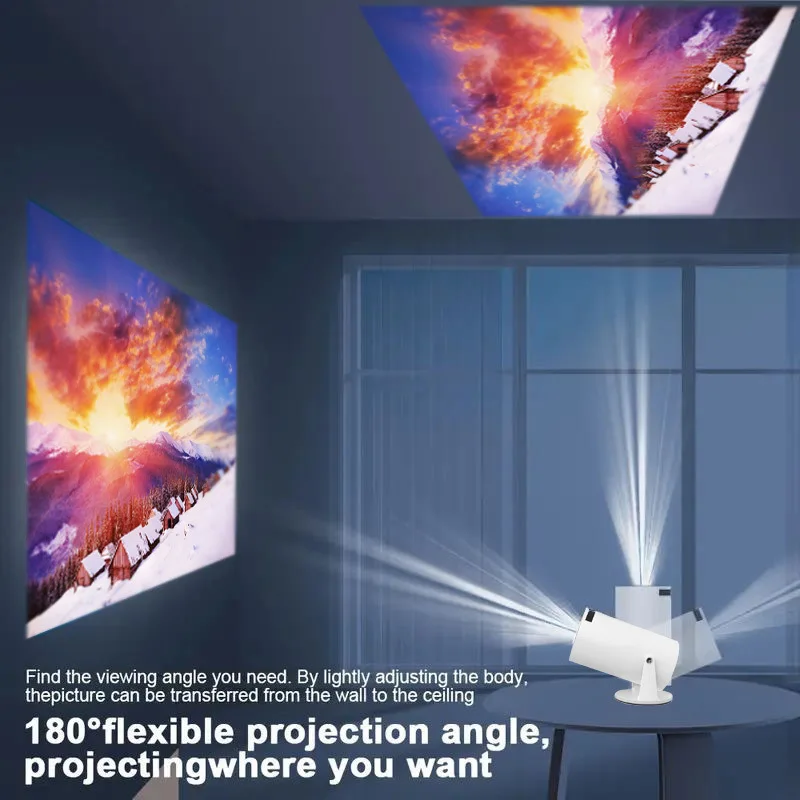 Mini game video Projector 4K support with WiFi and Bluetooth,1080P, Android OS,Netflix, YouTube, HDMI,mobile phone compatible