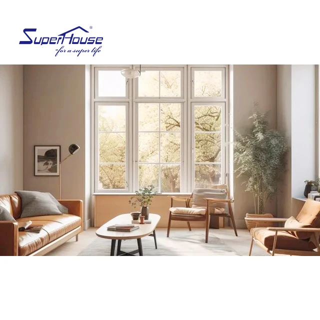 Minimalism Series Window Ultra Double Glass Aluminum Alloy Line Fixed Slimline Window Floor To Ceiling Windows