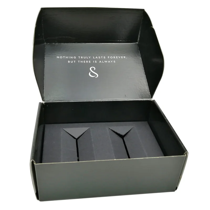 Personalized Design Corrugated Inner Packaging Box for Mini Wine Bottle Gift