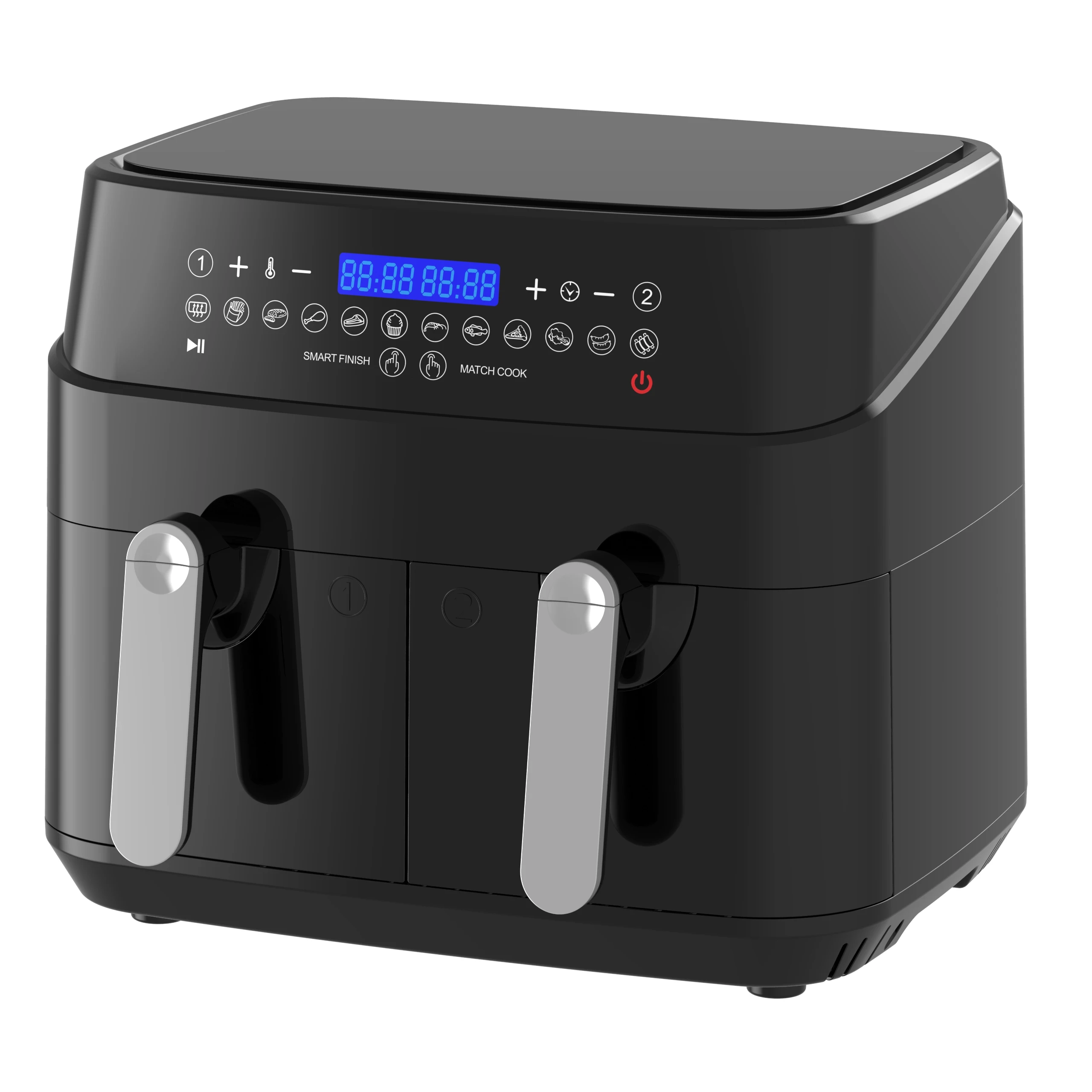 Аэрофритюрница, рестораны, купить Amazon, горячая Распродажа, здоровая электрическая плита без масла, цифровая аэрофритюрница с двумя корзинами