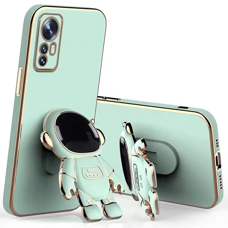 Astronaut Kickstand Electroplating Phone Case Shockproof Cover 6d Phone Case Cover For Iphone 11 12 13 14 Pro Max